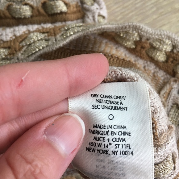 SOLD****ALICE + OLIVIA NWOT Knit Crochet Tank - Picture 6 of 12